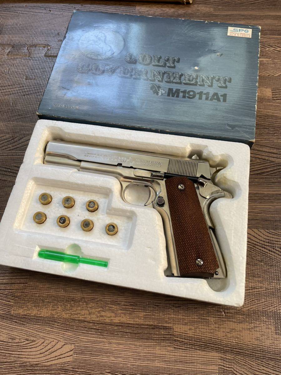 SUZUKI スズキ コルトガバメント M1911A1 メタルフィニッシュ SUZUKI スズキ コルトガバメント M1911A1 メタルフィニッシュ