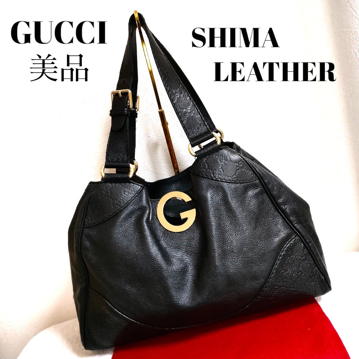 ✨超高級・美品✨GUCCI ジャッキー ハンドバッグ オールレザー 自立-