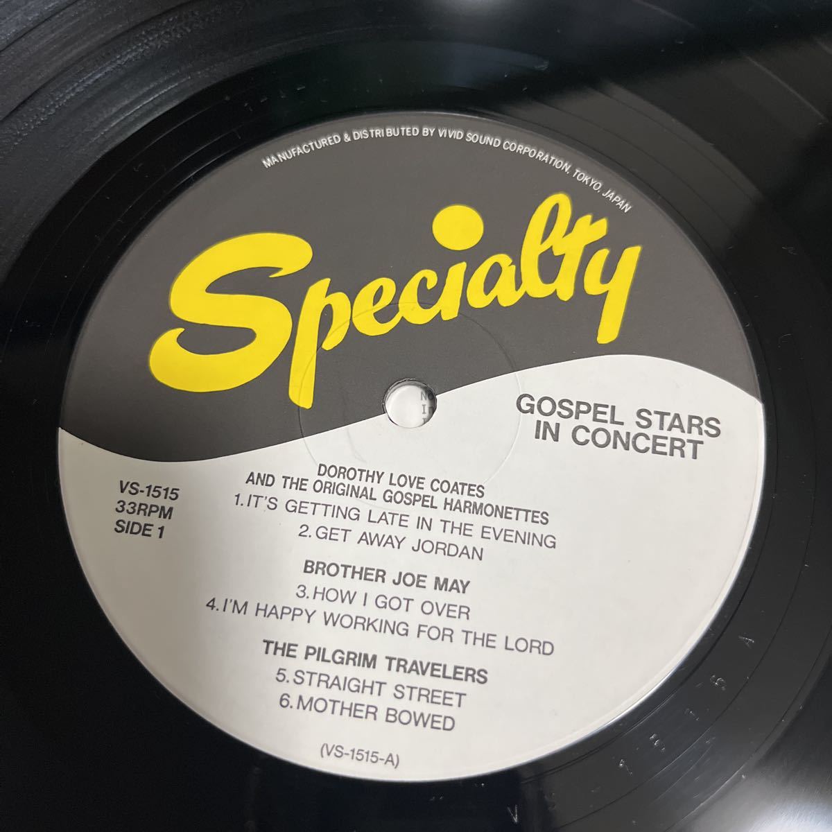 【LP 12inch】Various「Gospel Stars In Concert」LP（12インチ）/Vivid Sound(VS-1515)/ブルース_画像8