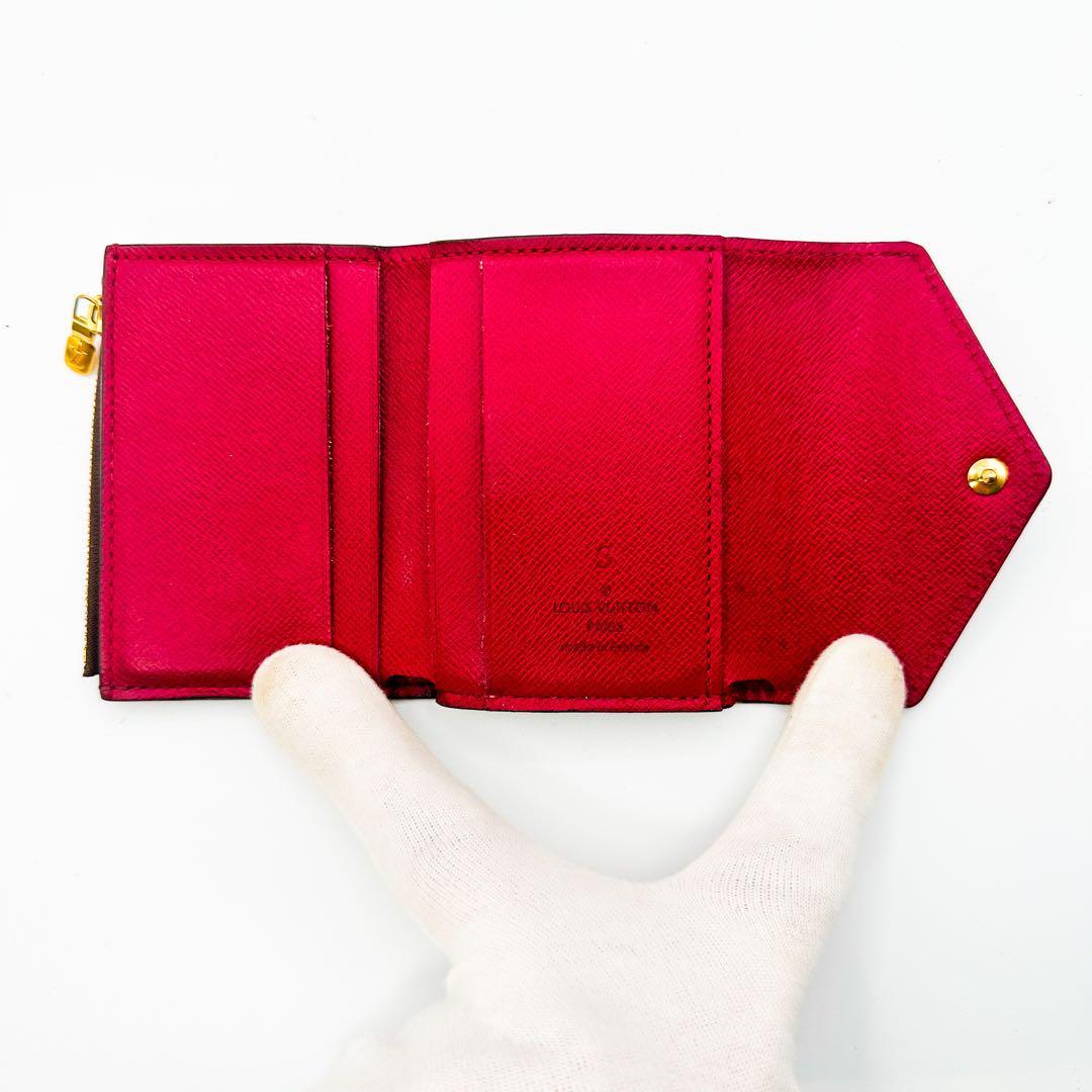 希少極美品 ルイヴィトン ポルトフォイユ ゾエ モノグラム フューシャ