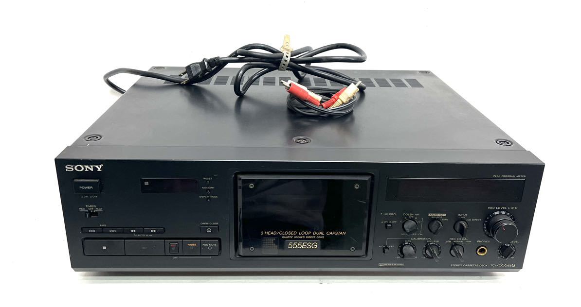 ♪ SONY TC-K555ESG ソニー カセットデッキ 通電確認済み 現状品 G65-3