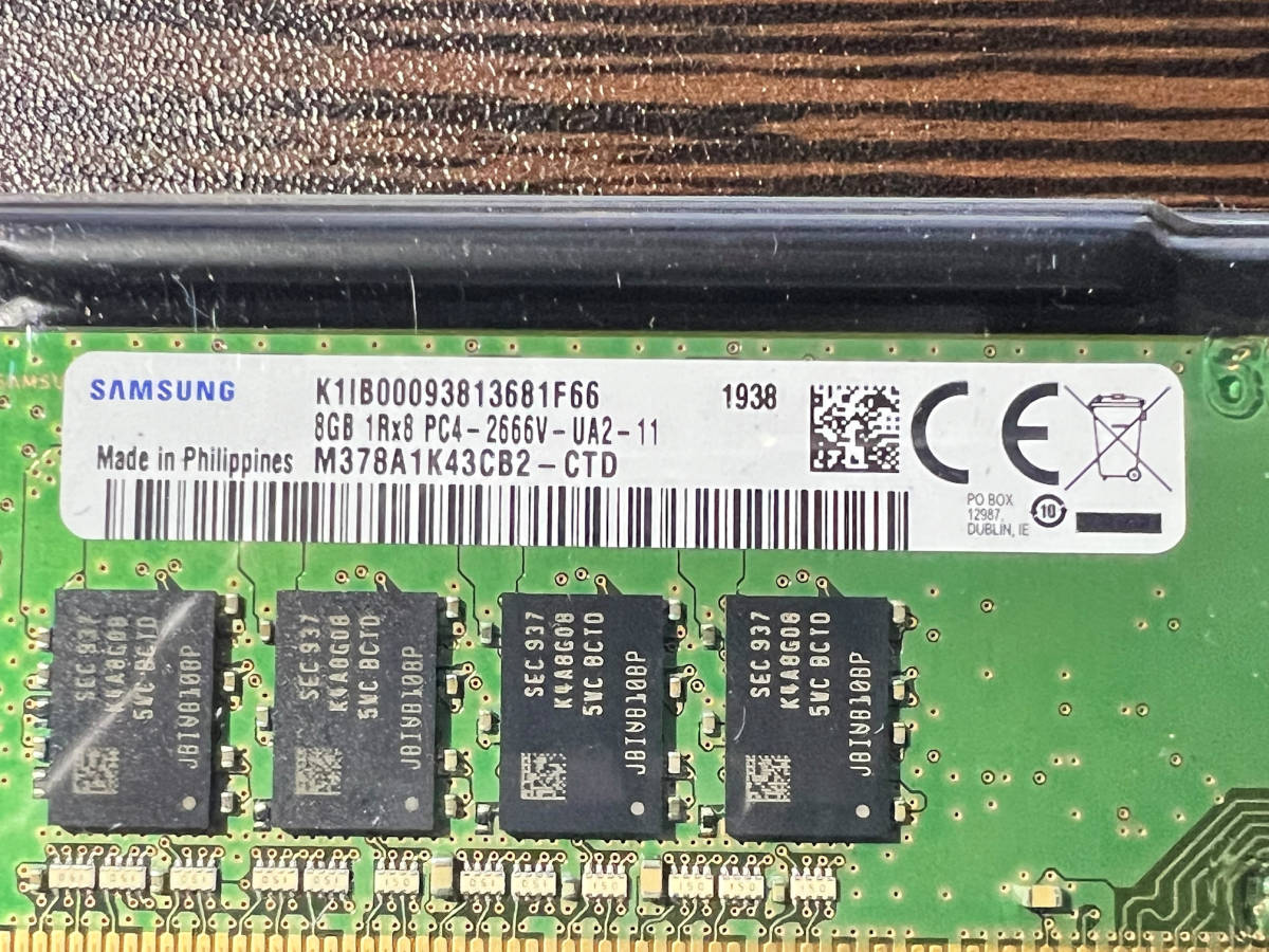 SAMSUNG サムスン GB8GB×2 1Rx8 PCT UA DIMM pin