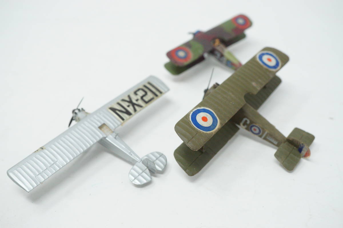玩具 歴史的な航空機のコレクション 古い飛行機、複葉機、三階建て飛行機 x5 1016D12の画像8