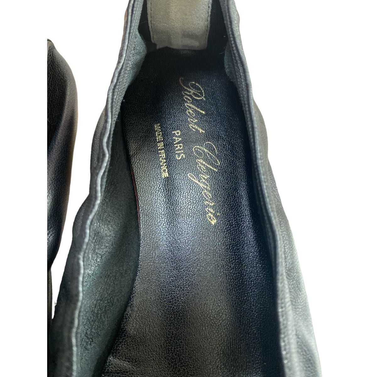 Robert Clergerie ロベールクレジュリー パンプス　ブラック黒38 24.0cm 革靴
