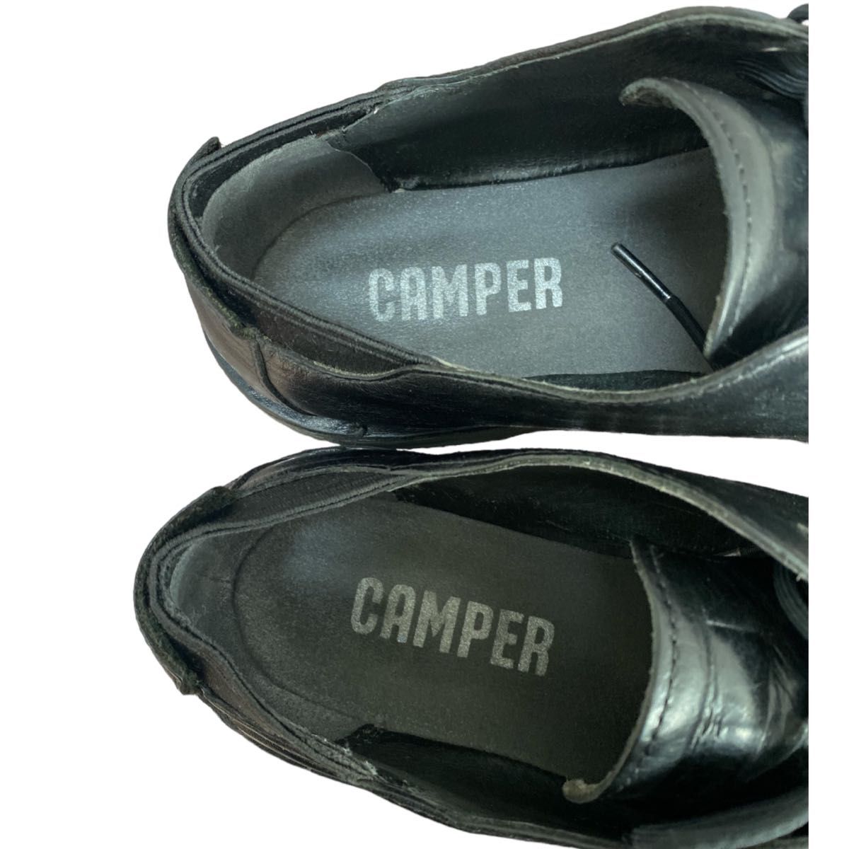 大人気CAMPER カンペール プレーントゥ レザーシューズ ブラック 大人気CAMPER カンペール プレーントゥ レザーシューズ ブラック