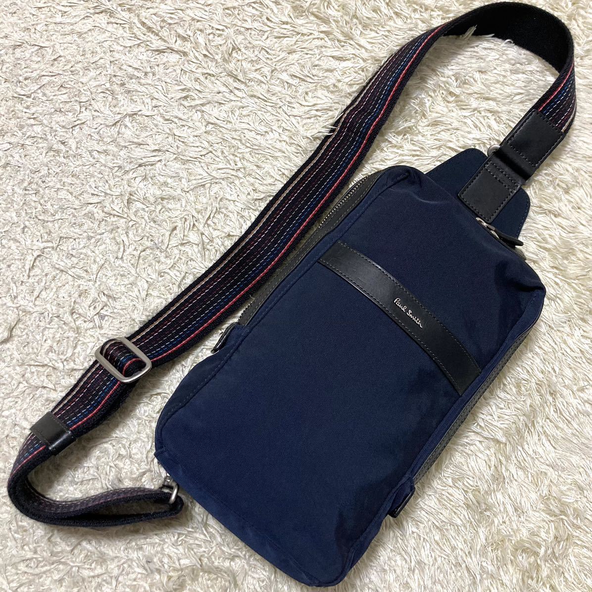 1円〜 美品 Paul Smith ポールスミス ボディバッグ ショルダーバッグ