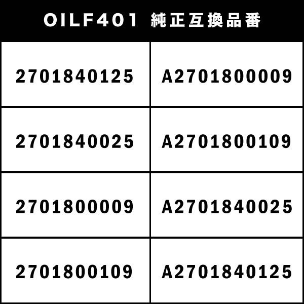 オイルフィルター オイルエレメント メルセデスベンツ CLAクラス C118/W118/X118 2019.3- 互換品 MERCEDES-BENZ OILF401_画像3