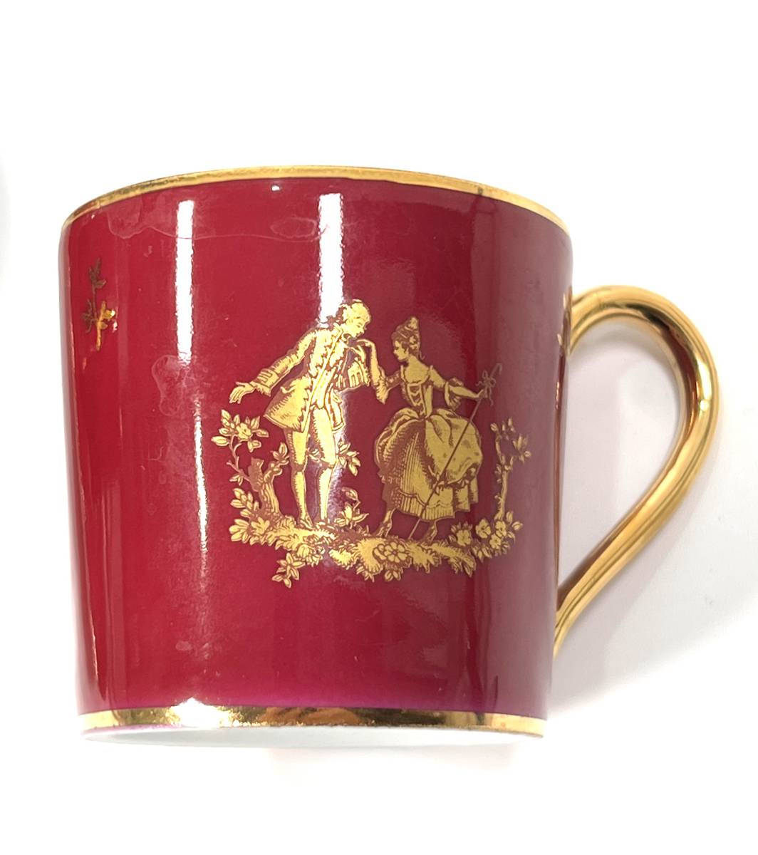希少美品】 LIMOGES リモージュ コーヒーカップ&ソーサー 金彩 希少美品】 LIMOGES リモージュ コーヒーカップ&ソーサー 金彩