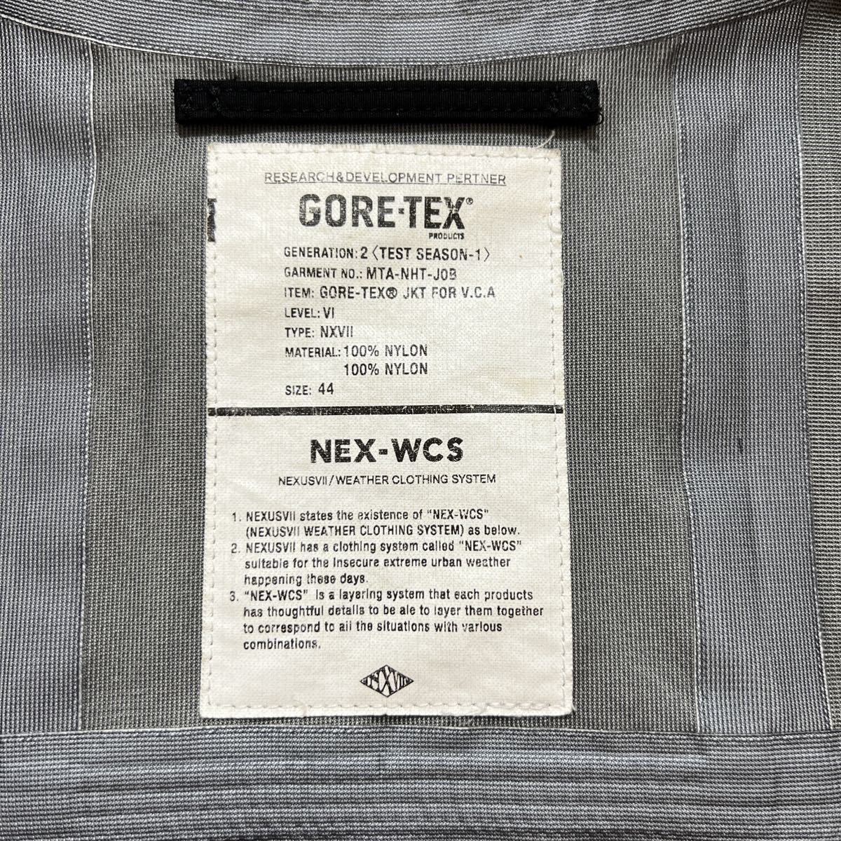 nexus7 マウンテンパーカー サイズ44(S) ブラック GORE-TEX ゴアテックス ネクサスセブン Mountain PARKA nexusvii ネクサス7 マンパー_画像3