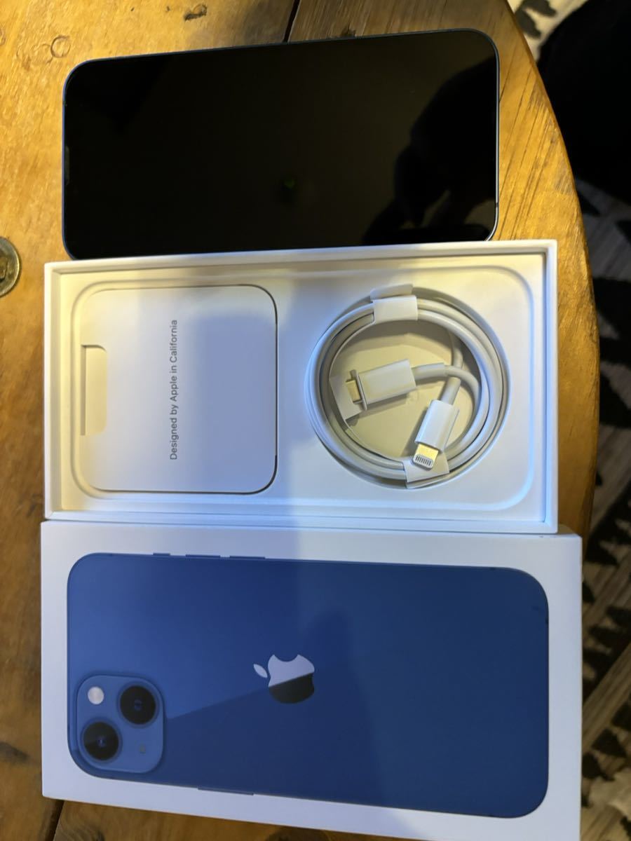 iPhone13 ブルー 256GB Simフリー 白ロム-