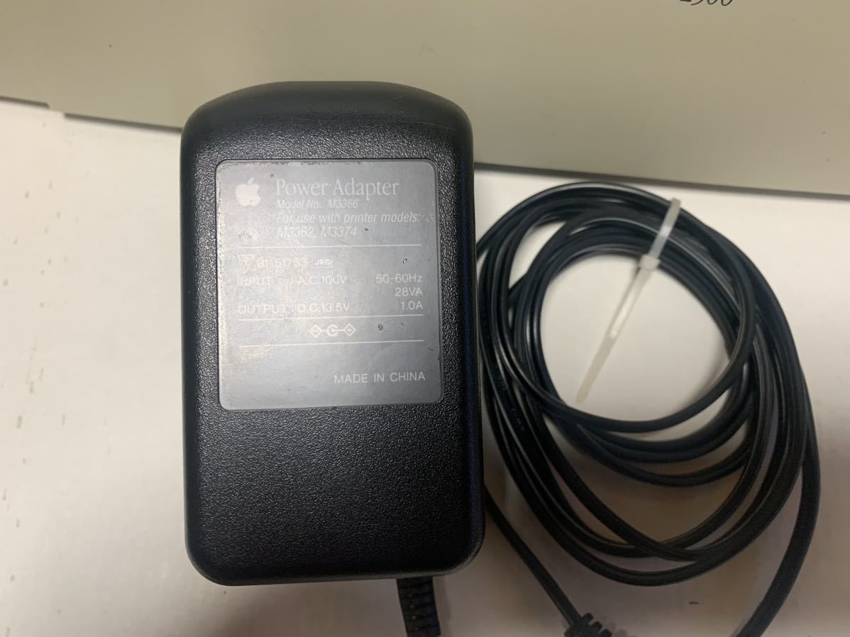 Apple ColorStyleWriter 2500 Power Adapter M3366 operation verification goods 