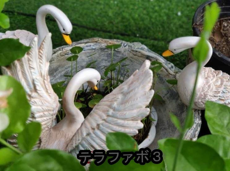 白鳥の庭の置物 庭園置物_画像7