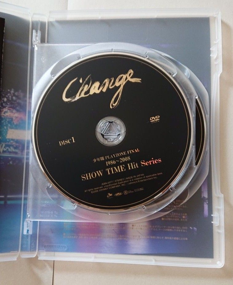 少年隊 PLAYZONE FINAL 1986～2008 SHOW TIME Hit Series DVD 2枚組 Change 