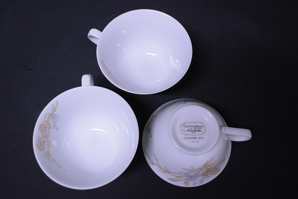 Noritake/カップ/ソーサー/コンテンポラリー/COUNTRY JOY/ノリタケ/C&S/ティーカップ/コーヒーカップ/3客セット/TKY871_画像7