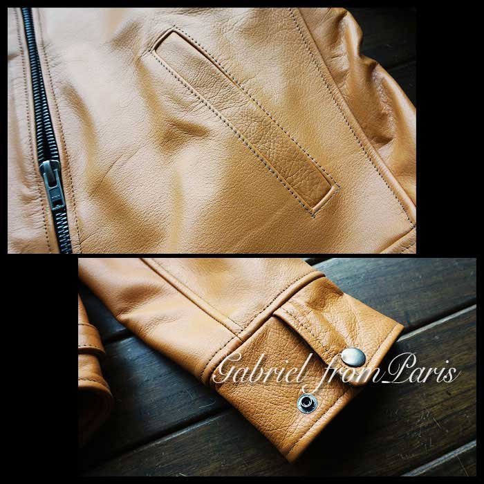 有名ブランド カウハイド 18万□最高峰□GABRIEL シングル 牛革/46