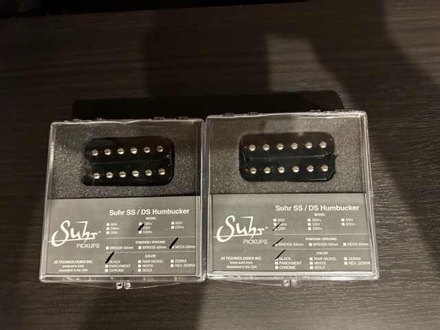 美品 SUHR ( サー ) / DSH BRIDGE BLACK 53mm ＆ DSV Neck　BLACKセット　ばら売り不可_画像1