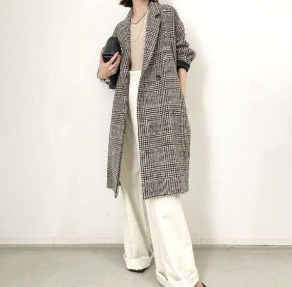 新品未使用 L'Appartement LISIERE CHECK W COAT｜PayPayフリマ