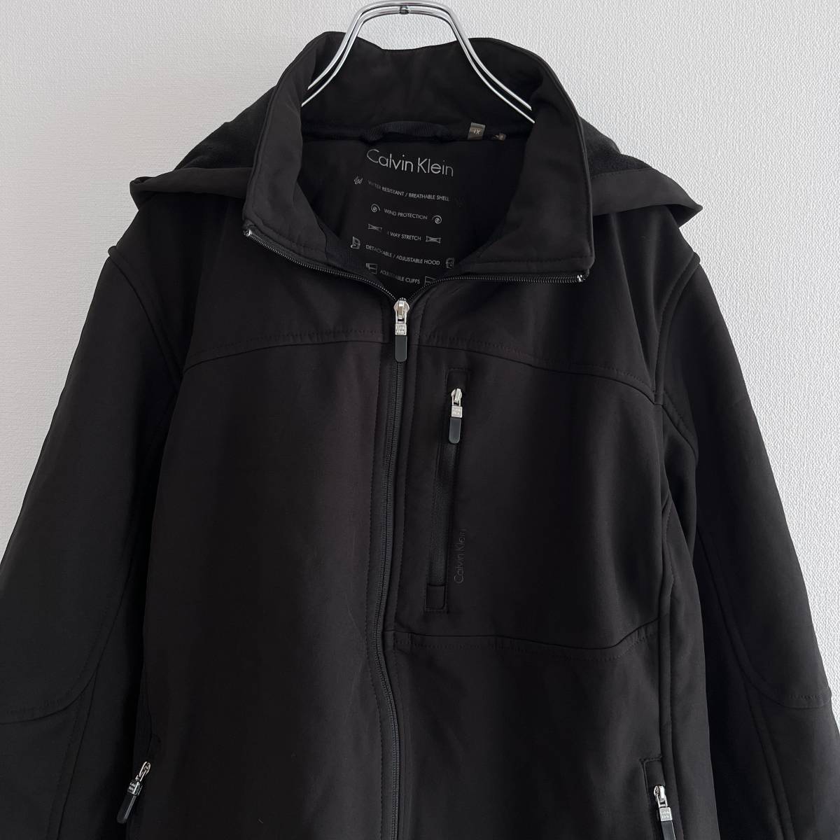 Calvin Klein カルバンクライン ナイロンジャケット 厚手 ブラック サイズ1X