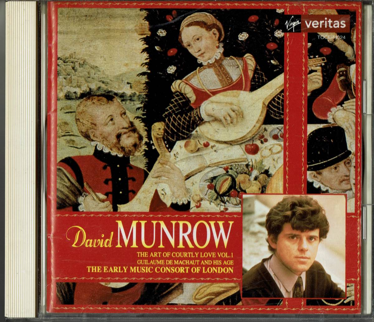 デイヴィッド・マンロウ の芸術1 宮廷の愛vol1(ギョームド・マショーとその時代） CD 送料無料