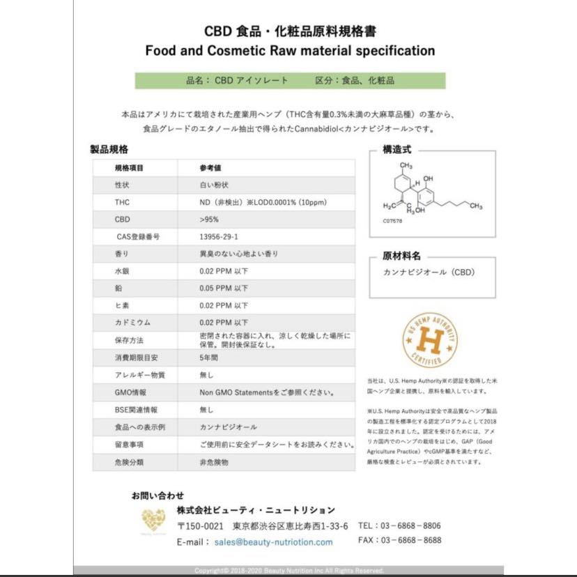 期限切迫品11月末　CBDサプリメント【ネルカンナ】 カンナビジオール 60粒（計600mg含有） 1〜2ヶ月分 1袋 CBDグミ CBDオイル CBD製品 薬局_画像3