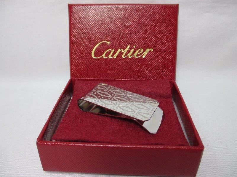 Cartier カルティエ マネークリップ シルバー 箱付-