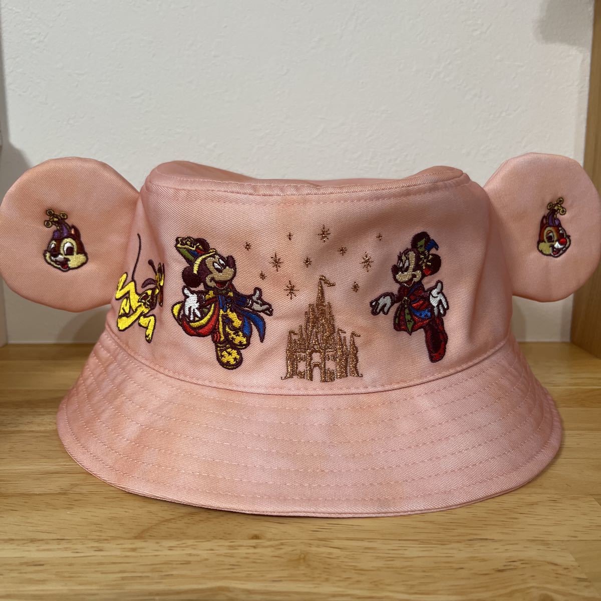 即決 送料無料 新品 ディズニーランド 40周年 ハット ピンク ミッキー ミニー チップとデール/イヤーハット 帽子 キャップ リゾート 品切れ