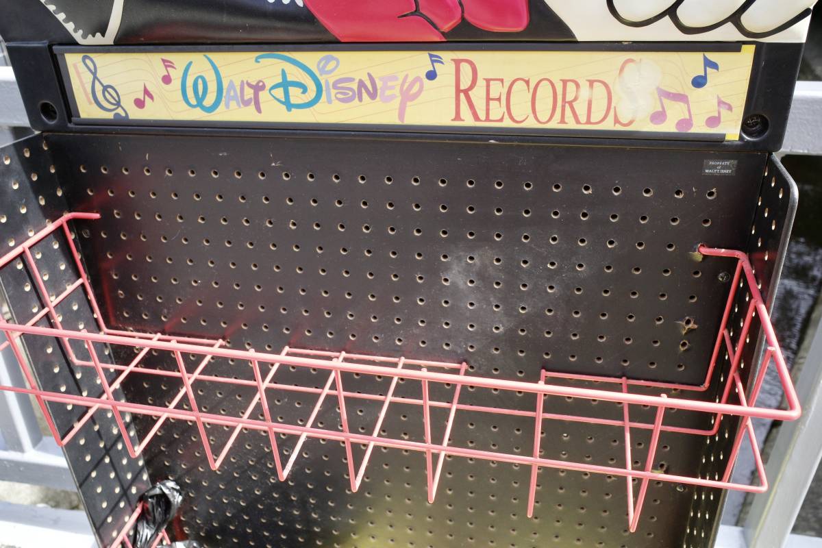  Vintage rare large Mickey display rack DISNEY RECORDS have . board store display furniture 