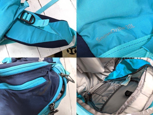 【5yt394】登山 トレッキング用品 リュックサック バックパック patagonia パタゴニア SnowDrifter 30L ネイビー×ブルー◆N49_画像4