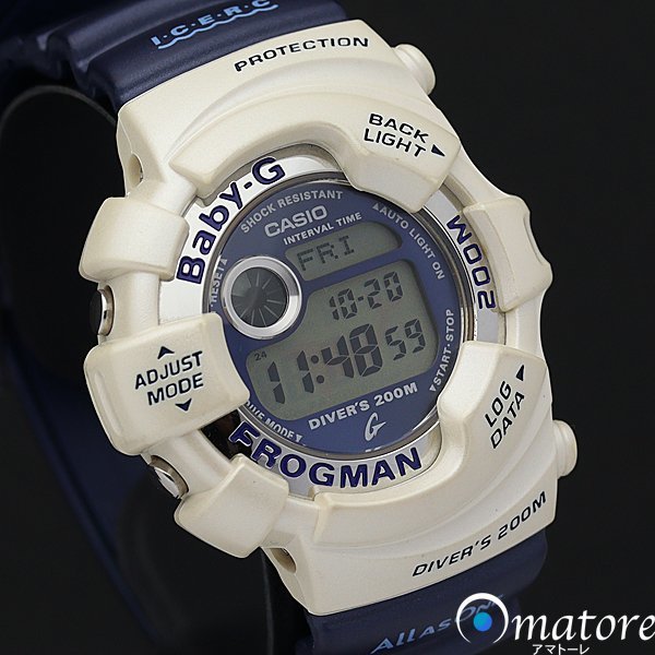 1円～◎美品◎CASIO カシオ Baby-G フロッグマン イルクジ レディース クォーツ BGW-100K-2JR◎電池交換済み_画像1