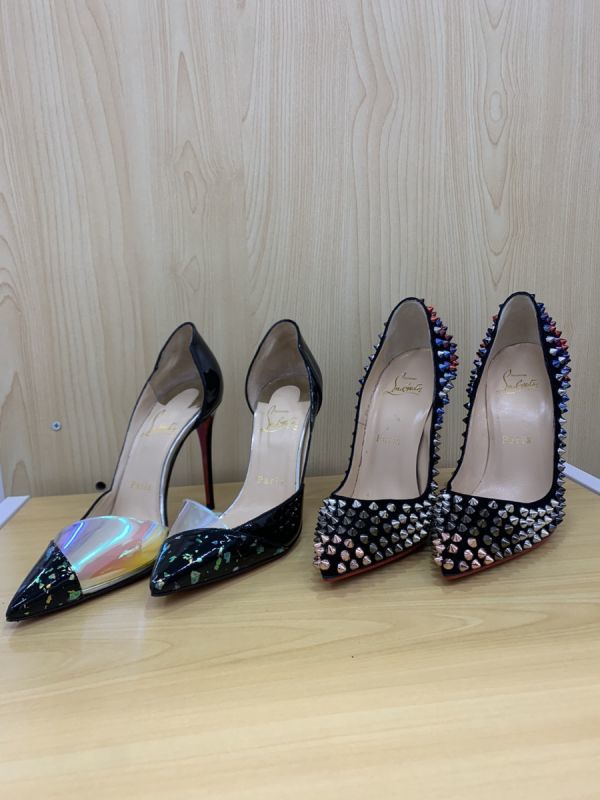 tbt◆クリスチャンルブタン2足セット◆Christian Louboutin ハイヒール パンプス ピンヒール 35.1/2 36 22.5cm 23cm)_画像1