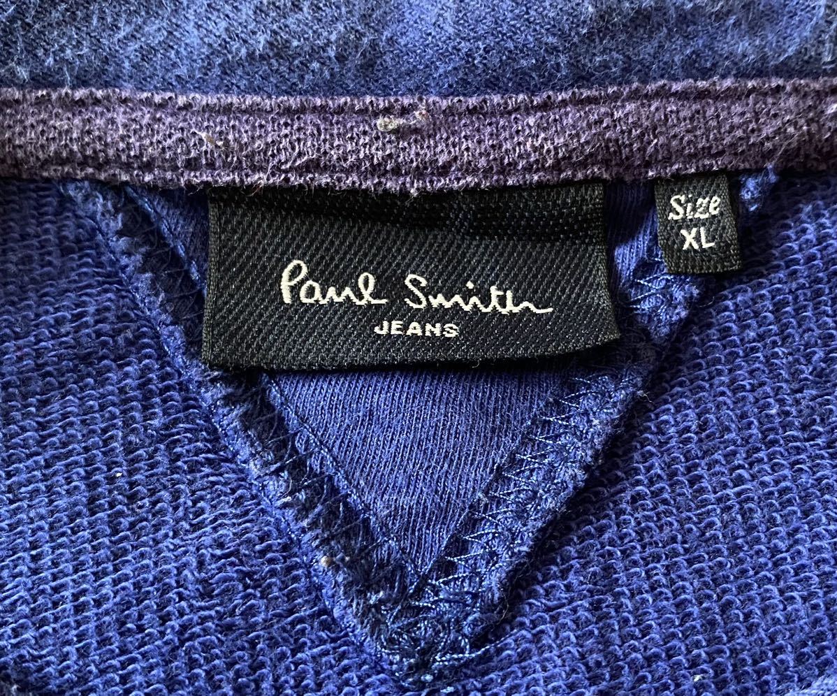 Paul Smith JEANS Paul Smith джинсы тренировочный точка темно-синий × фиолетовый полька-дот V приспособление XL