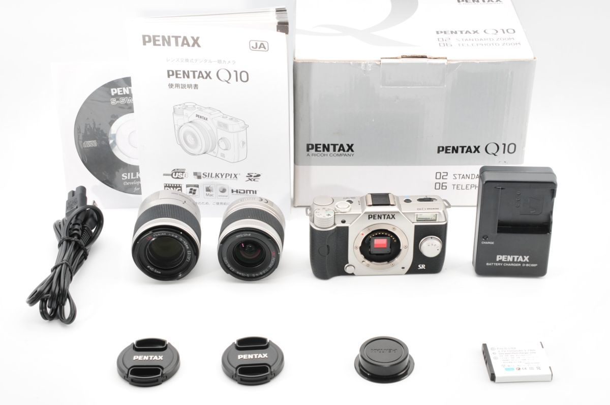 [美品] PENTAX ペンタックス Q10 + 02 06 レンズ #342