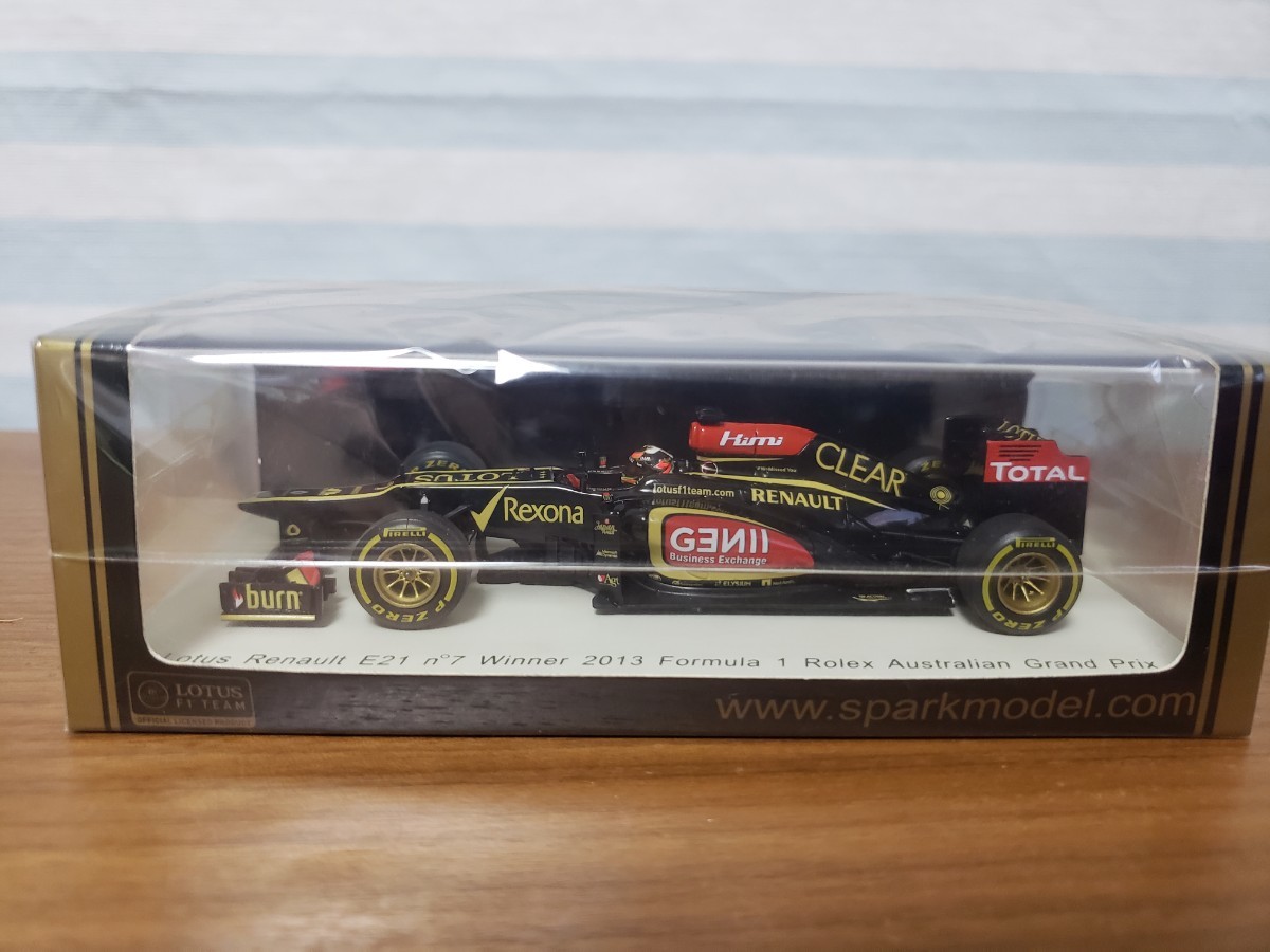 Spark　1/43 Lotus Renault E21 #7 Winner 2013 Formula 1 Rolex Australian Grand Prix スパーク　ロータス　ルノー　オーストラリアGP