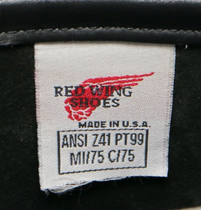 廃盤モデル 良品 レッドウィング REDWING 2268 PT99 25.5㎝ エンジニアブーツ 刺繍タグ ブラック 茶芯 スティールトゥ レザー アメリカ製_画像9