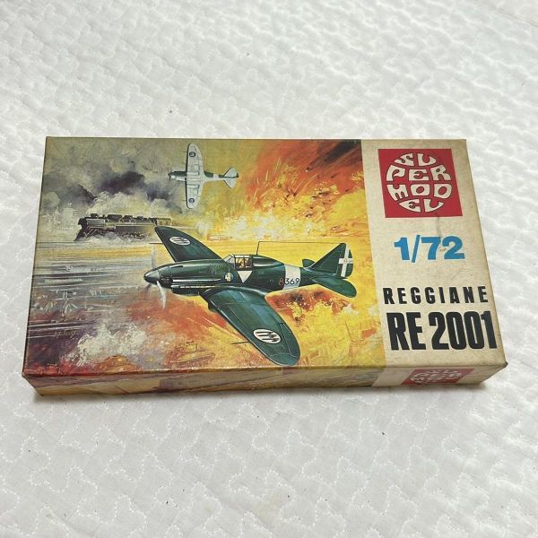 レジアーネRe2000・1/48 イタリア軍戦闘機 当時物 プラモデル 現状品_画像1