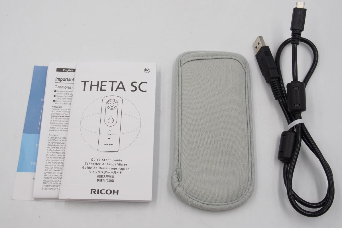 ★☆全額返金保証！最速発送！【RICOH 360度カメラ RICOH THETA SC ブルー 美品】★☆（202310-23580-kaitori）_画像5