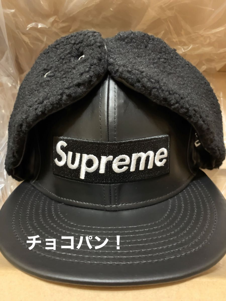 Supreme New Era Leather Earflap Box Logo BLACK新品｜PayPayフリマ