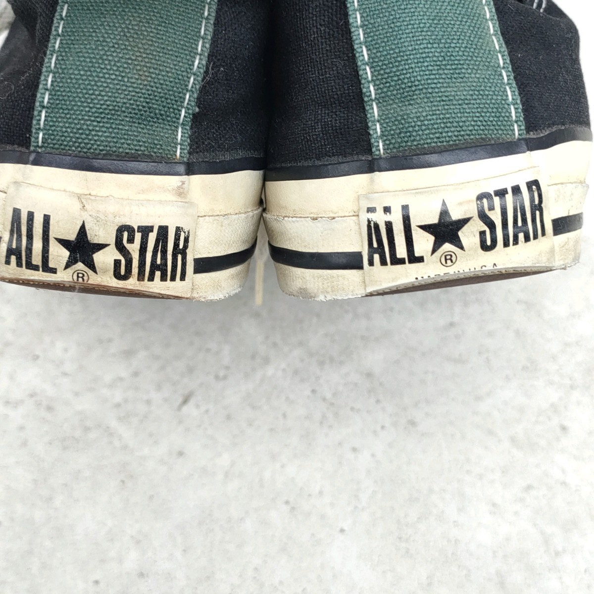 【稀少/90s/USA製】コンバースCONVERSE/オールスターALL STAR/キャンバス/バイカラー/ローカット/スニーカー/29/10.5/黒/R070911/0054/_画像4