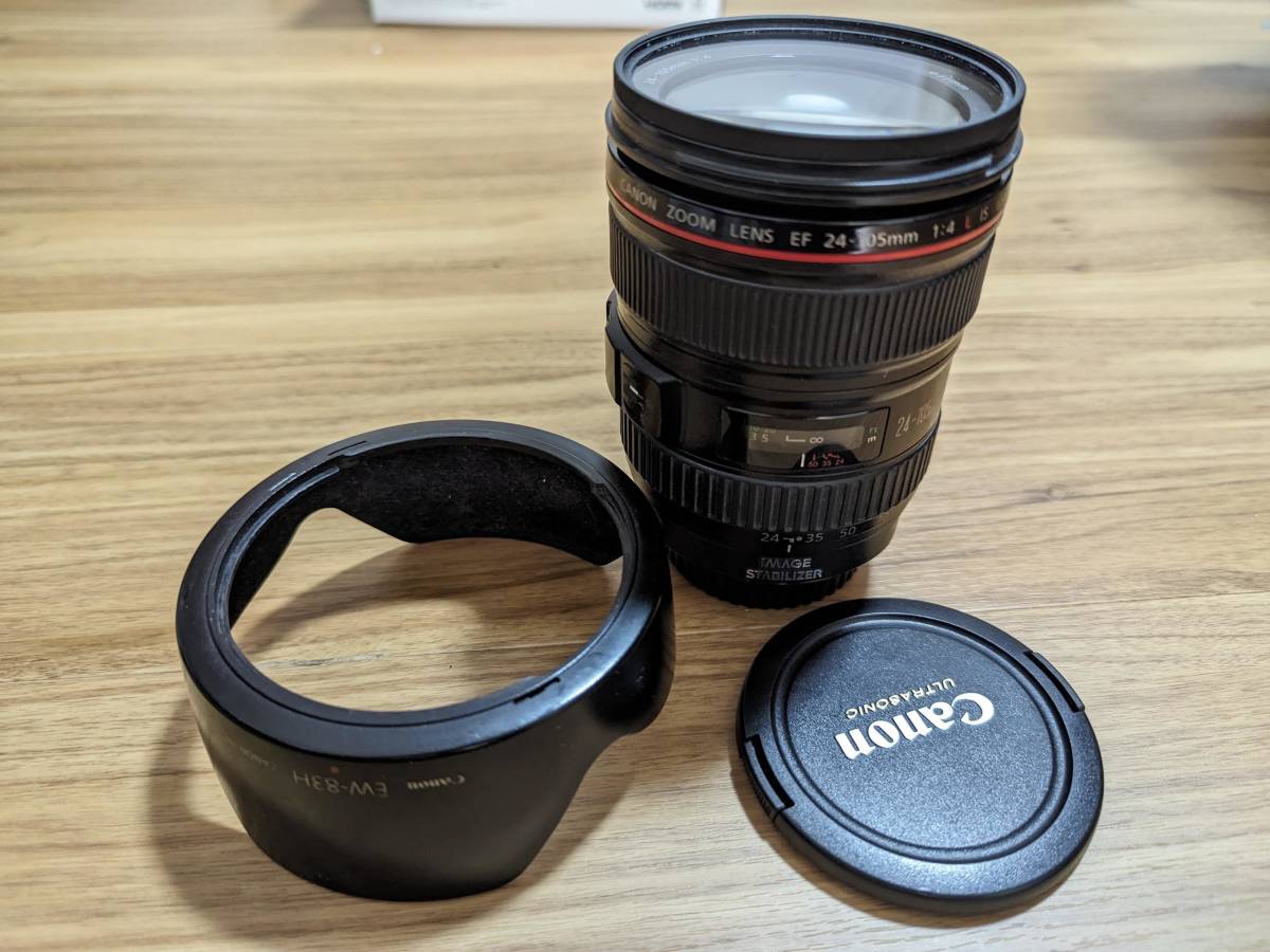 お得な情報満載 F4L EF24-105mm 中古・個人出品 CANON IS フィルター