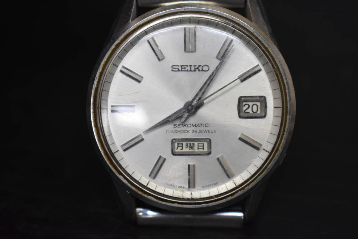 うぶ品　SEIKO セイコー　SEIKOMATIC DIASHOCK　25石　メンズ腕時計　ジャンク_画像1