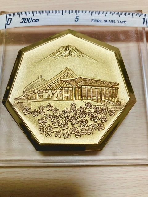 正本堂落慶記念 昭和47年10月12日 メダル 富士山_画像2
