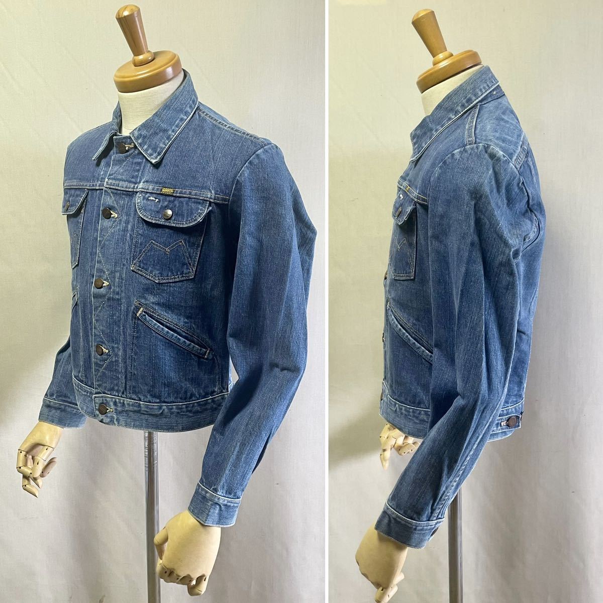 1970s MAVERICK Denim Jacket Size 38_画像4