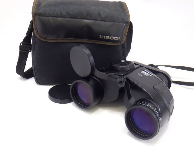 x3I162R010 tasco タスコ WATERPROOF 7×50 322BCW 双眼鏡 純正ケース付き 中古品_画像1