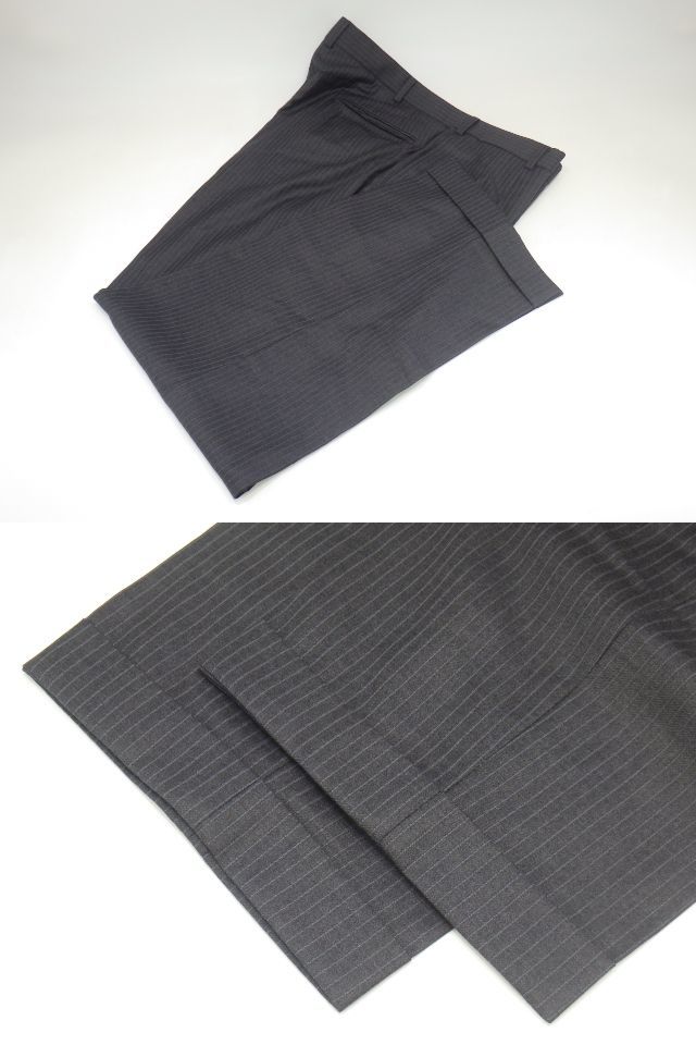 h3J024Z- m dunhill Dunhill custom-made suit single 3bo tang re- series stripe approximately LL size 