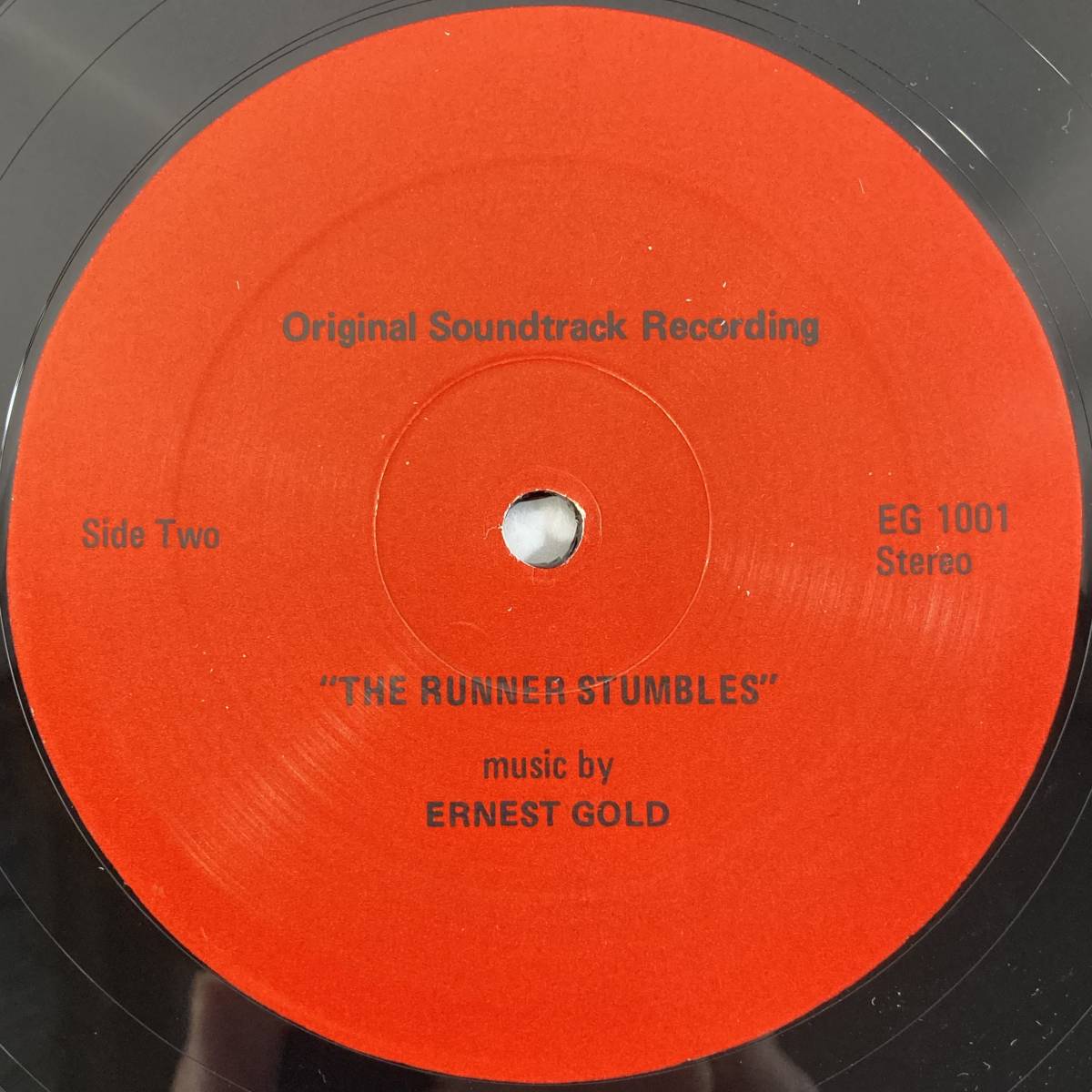 The Runner Stumbles (1979) アーネスト・ゴールド 米盤LP Not On Label EG 1001_画像6