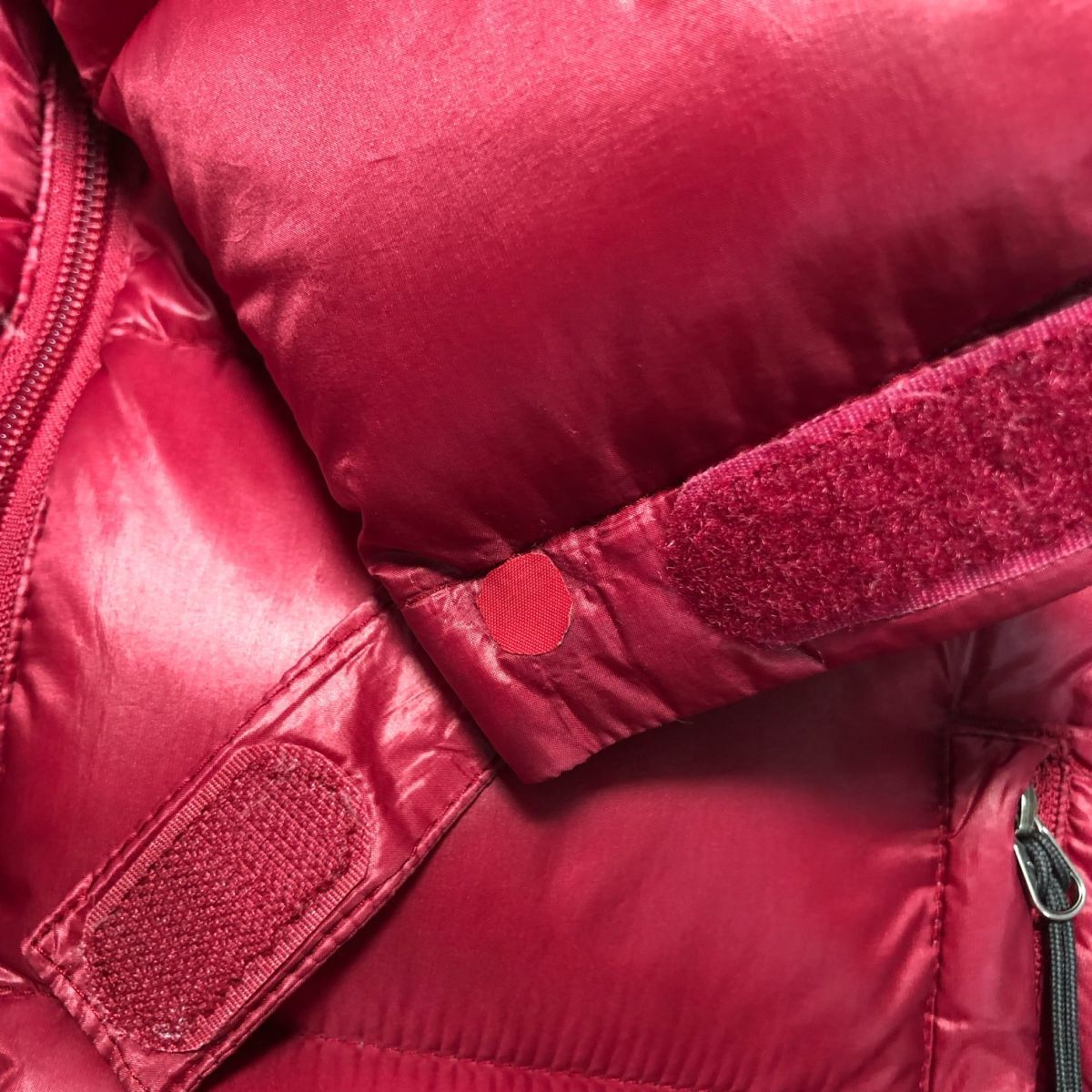 ノースフェイス ダウンジャケット レディースSサイズ 正規品 赤 レッド 本物 ヌプシ バルトロ ライト ヒマラヤン マクマード m1753_画像7