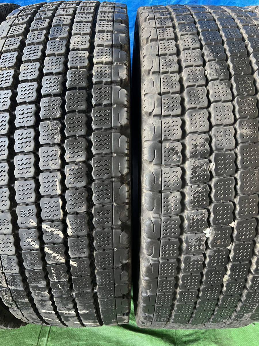 245/70R19.5 136/134J ブリジットW910スタッドレストラックタイヤ4本2021年式　　11mm～13mm 送料無料_画像5