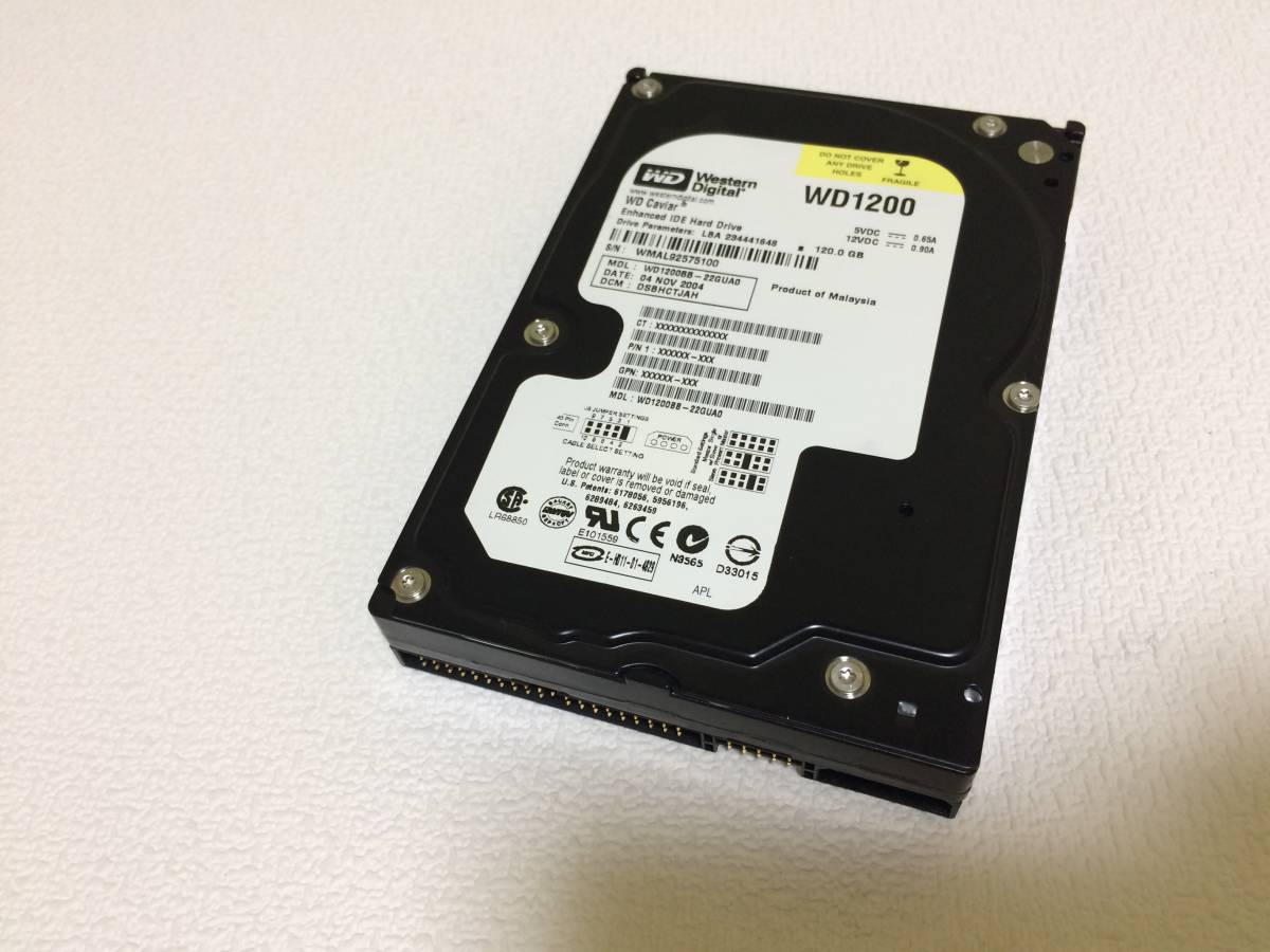 Подержанные товары Western Digital WD Caviar WD1200 120 ГБ PATA (IDE) соединения