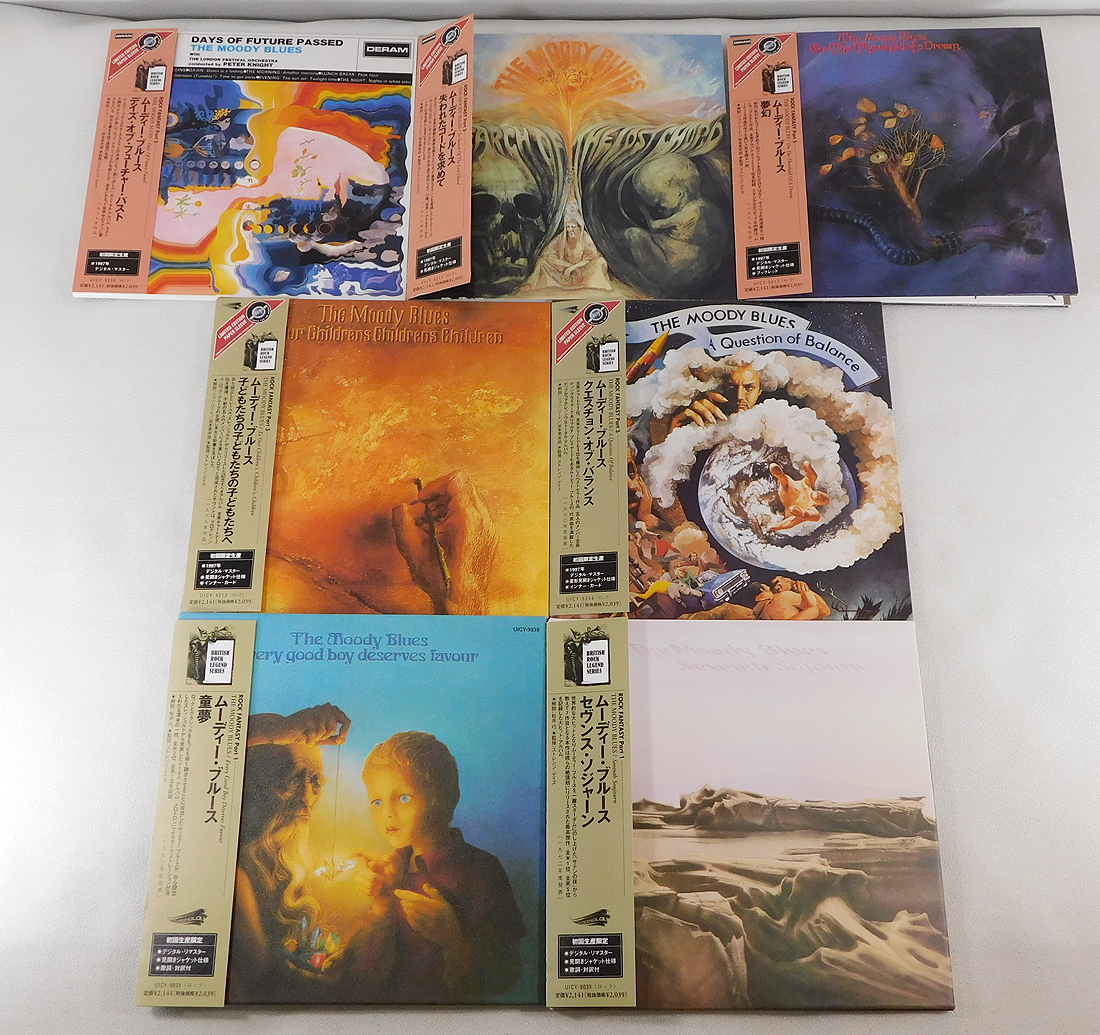 ムーディー・ブルース THE MOODY BLUES 初回限定 紙ジャケ[CD]7枚セット/帯付/Days Of Future PassedからSeventh Sojournまで/夢幻/童夢_画像1