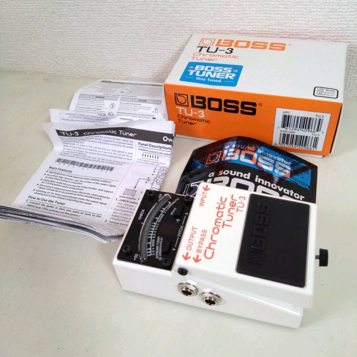 美品 BOSS Chromatic Tuner TU-3 クロマチックチューナー-